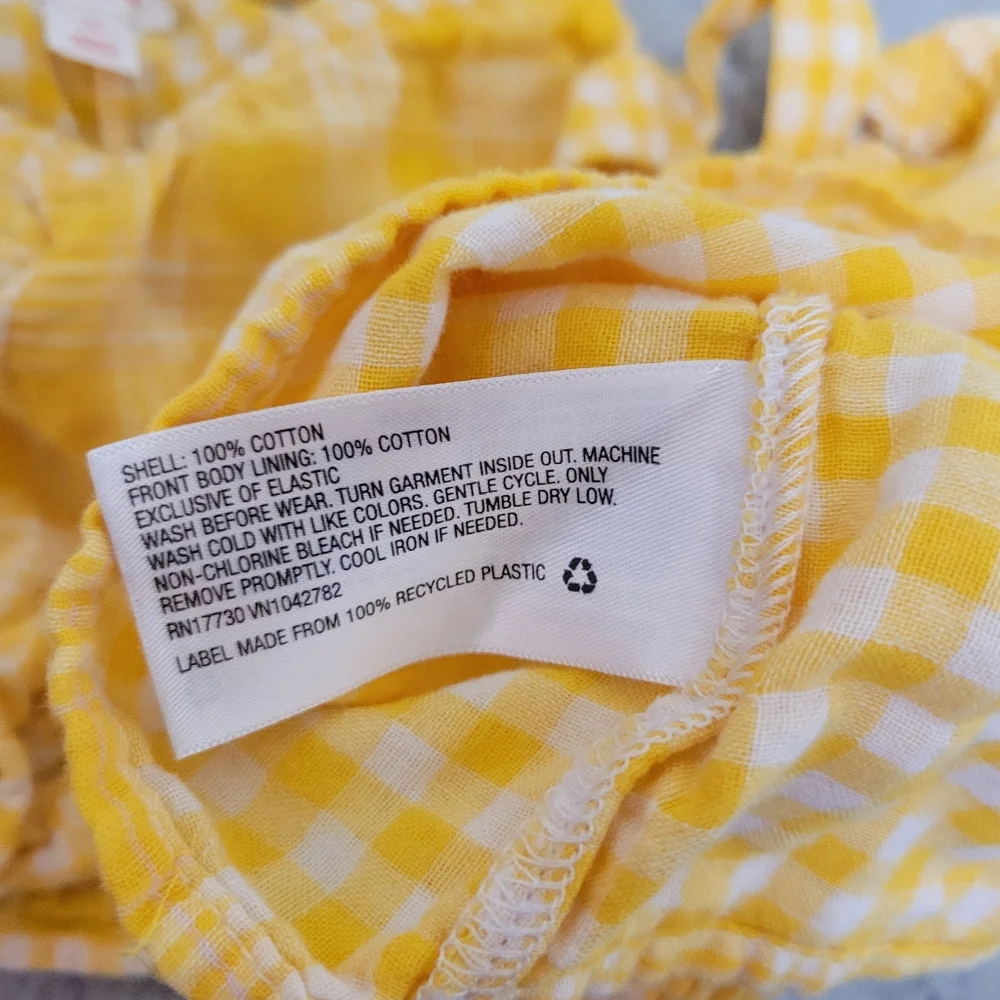 Toddler Girl Gingham And Cotton Summer Set Bundle - Picture 7 of 7